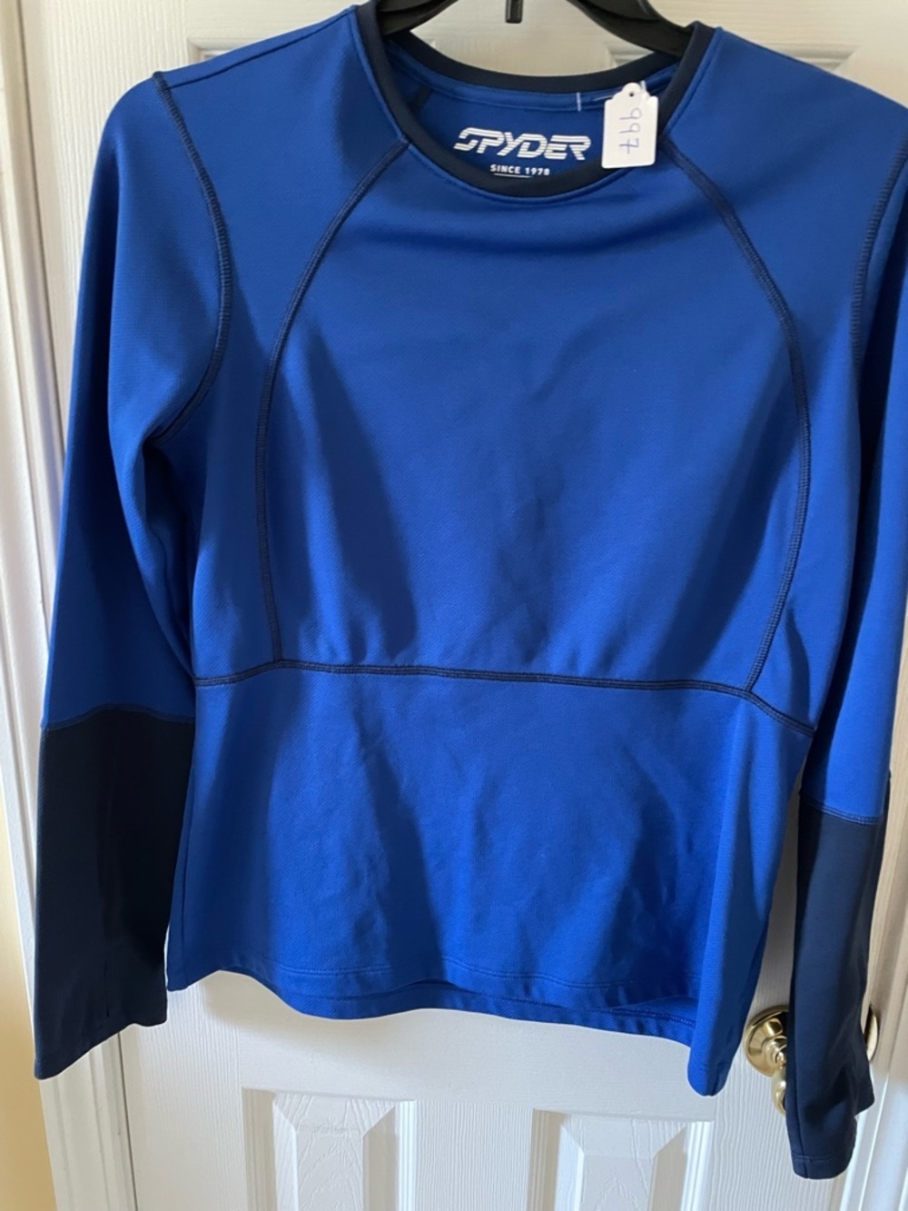 Spyder Blue Performance Pullover Top Women’s L 🏔️💙